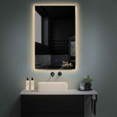 Specchio LED Verticale | Pulsante touch | Luce bianca calda - Reyze Serie Motivated Modello 3